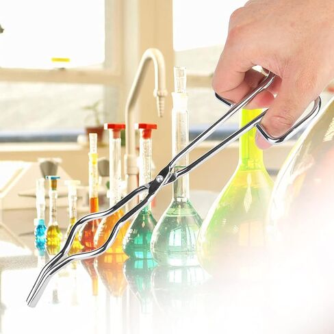 Stainless Steel Crucible Tongs, Crucible Tongs for Laboratory Professional Foundry Tongs Beaker Tongs with Rivet Lab Crucible Tongs(200mm) in Saudi Arabia