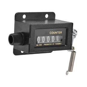 Bale Counter, Number Counter Reliable Durable 5 Digit Counting Reset Function Glass Mirror Design for Machine for Industry for Printing