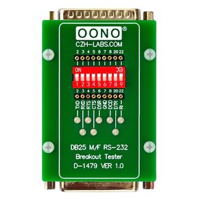 RS232 DB25 Male to Female Breakout Tester LED Monitor Module
