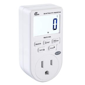 PN1500 Portable Micro Electricity Usage Monitor Electrical Power Consumption Watt Meter (110V, 1500W)