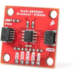SparkFun Qwiic EEPROM Breakout - 512Kbit - Extra storage space for any project - Three address jumpers - Write protection - Non-volatile memory - Qwiic connectors no soldering required