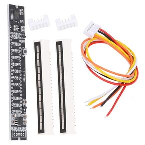 EBTOOLS Semiconductor Audio Spectrum Indicator, VU Meter Amplifier Board, Voice Sound Control DIY Dual 12 Level for Musicians and Sound Audio Professionals(Music Spectrum Level Indicator)
