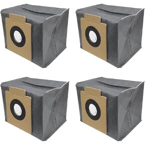 4 Pcs Dust Bags Replacement for eufy X10 Pro Omni / X8 Pro Self-Empty Station Spare Parts, 4-Layer Replcement Bags Accessory