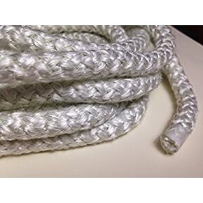 1/8" Wood Stove Door Gasket or Wick Round Fiberglass Rope Seal (8 ft. roll) High Density