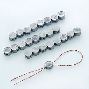 8mm x 5mm Meter lead seal (500g/1.1lb, approx:300pcs) with copper wires (100m)