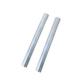 2PCS Pure Zinc Rods 3/8"(10mm) Dia 4"(100mm) Length Solid Zinc Bar Bare Zinc Metal Rod for School Scientific Experiment Research Metal DIY Craft Hobbies