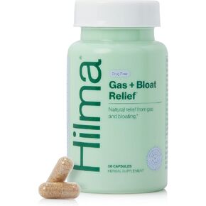 Hilma Daily Pre + Probiotic - Formulated with Digestive Herbs to Support a Healthy Gut Microbiome and Reduce Gas and Bloating - 60 Vegan Capsules