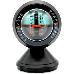 BinaryABC Vehicle Inclinometer,Car Inclinometer Level Tilt Gauge Indicator,Gradient Angle Slope Meter Balancer Tool