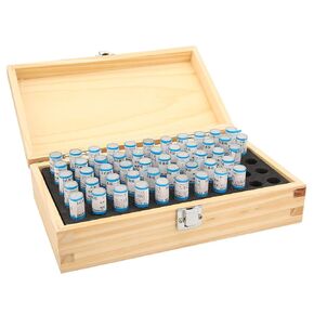 Pin Gage Set, 50pcs Pin Gauge Metric Bearing Steel Plug Gauge Set Precision Measuring Tool with 0.001mm Accuracy, Precisionmeasuring