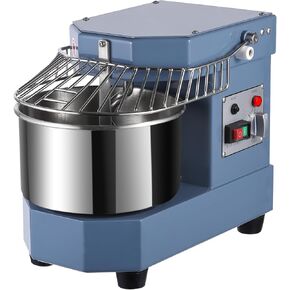 Commercial Dough Mixer 8.5Qt, 450W Dual Rotating Dough Kneading Machine with Food-grade Stainless Steel Bowl, Security Shield & Timer, Electric Spiral Mixer for Restaurant Bakery Pizzeria