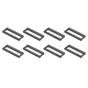 MECCANIXITY 8Pcs DIP IC Chip Socket Adapter, 2.54mm Pitch 40 Pin Gate Soldering Flat Circuit Chip
