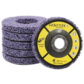 6pcs Strip Discs 4 1/2 for Angle Grinder Quick Abrasive Paint Stripper Wheel for Clean and Remove Paint Coating Rust Welds Oxidation (6PCS 4-1/2" x 7/8")