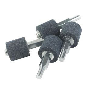 𝐋𝐮𝐨 𝐤𝐞 4 Pcs Mounted Grinding Stone - 1/4 Inch Shank Assorted Shape Grinding Stones Sharpening Wheel for Rotary Tools, Drill, Grinder