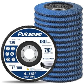 14 Pack Flap Discs 4 1/2 for Angle Grinder Grit 40 Type 29 Zirconia Grinding Wheel for Wood Metal Sanding