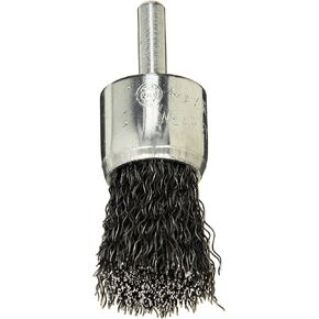 IVY Classic 39035 1-Inch x 1/4-Inch Shank, Crimped Wire End Brush - 0.012-Inch Coarse, 1/Card