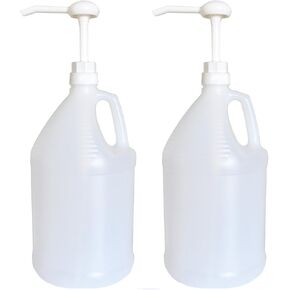 nicebottles Gallon Jug with Pump, Pack of 2