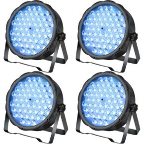BETOPPER LED Par Lights 54 x 1.5W, RGB Stage Lights DMX DJ Lights Sound Activated with Stand, Strobe Light & Wash Par Lights DMX for Parties, Church, Wedding, Bars, Club, Performance