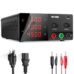 NICE-POWER DC Power Supply Variable, 30V 30A 900W High Power Bench Power Supply with Encoder Knob, 4-Digit LED Display Benchtop Lab Power Supply Adjustable Switching Regulated Power Supply