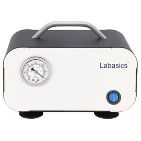 Diaphragm Vacuum Pump, Oil Free Vacuum Pump Portable Pressure Pump with 10 L/min Flow Rate for Lab Vacuum Filtration Distillation Laboratory Work, 110-220V