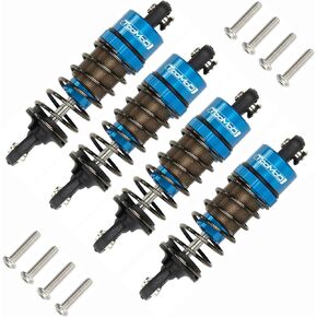 TOOMOD 1/10 62MM RC Oil filled Shock Absorbers kit for Tamiya TT-01 TT-02 1:10 On Road Car Upgrades Replace Parts (Blue)