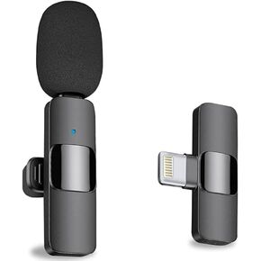 JJQ Microphone is A Wireless Microphone for iPhone and Ipad, Can Be Used for Tiktok Live, Video Recording, Interview, Wireless Microphone Without Bluetooth to Connect App