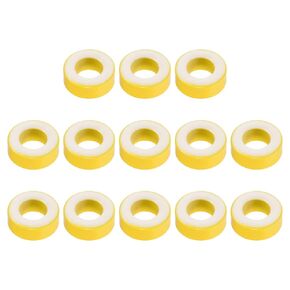 YOKIVE 13 Pcs Toroid Core, Ferrite Chokes Ring Iron Powder Inductor Ferrite Rings, Good for Power Transformers (Yellow White, 33.7mm x 19.3mm x 11.3mm)