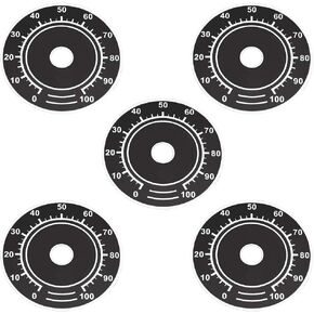 uxcell Rheostat Variable Transformer Potentiometer Control 0-100 Dial Face Plate 5pcs