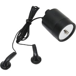 Through Wall Door Microphone Amplifier, Probe Microphone Amplifier Earphones System, High Strength Wall Microphone Voice Listen Detector for Pipe Water Oil Leakage
