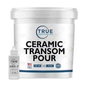Arjay 6011-Ceramic Pourable Compound Transom Putty-Cruise, Navy Ships, Bulk Vessels, LPG/LNG Tanks, Power Boats, Wood, Plywood Transom (1 Gallon)