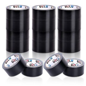 Duct Tape Bulk, Black Duct Tape Heavy Duty, 24 Rolls x 20 Yard x 1.88 Inch Per Roll, Flexible, No Residue, All-Weather and Tear by Hand, Bulk Value for Indoor & Outdoor Repairs, Industrial Use