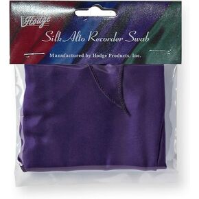 Hodge Silk Alto Recorder Swab - Blue