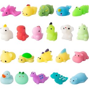 Mochi Squishy Fidget Toys Pack 32 Pcs Stress Relief Squishies Squeeze Animals Dinosaur Fruits Kawaii Toy Party Favors Birthday Gifts Classroom Prizes Halloween Easter Stuffers Fidget Toys Girls Boys