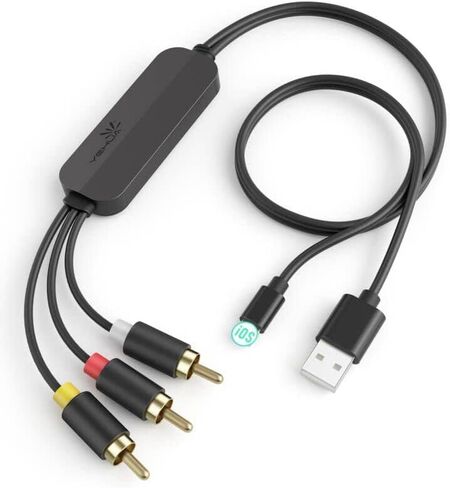 YEHUA USB C to RCA Converter Cable, Micro USB to RCA Video Conversion Cable, 3RCA Adapter Compatible with iPad with USB C Port and All Android Phones to HDTV/Blu-ray/PAL(78.7inch) in Saudi Arabia