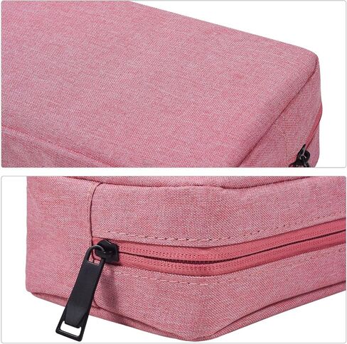 Canvas Waterproof Universal Electronic Accessories Organizer for Power Bank,Charging Cords,Chargers,Mouse,USB Cable,Earphones and More Out-going, Business Travel Gadget Bag,Black(Small+Big) in Kuwait