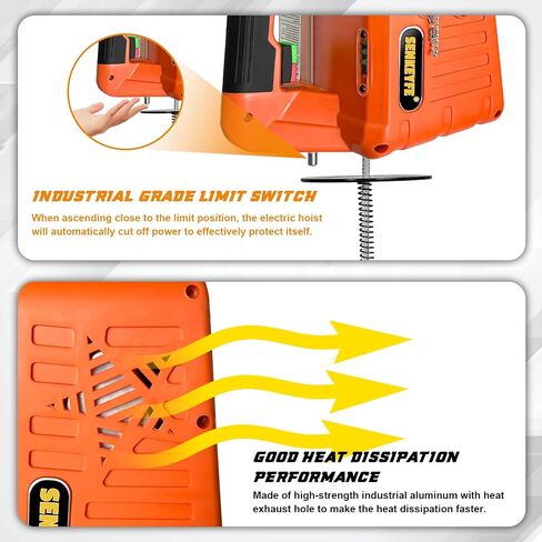 Power Electric Portable Hoist Winch 1500LBS, 3 in 1 Electric Cable Hoist 110V 25 FT with Lifting Strap, Electric Hoist Lift Ceiling Winch for Lifting Towing in Saudi Arabia
