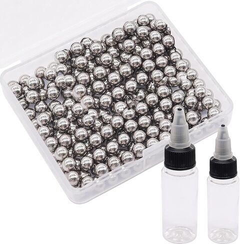 weideer 220pcs Paint Mixing Balls Metal Mixing Agitator Balls Mixing Balls 5.5mm/ 0.22" Stainless Steel Precision Bearing Balls K-084-220 in Saudi Arabia