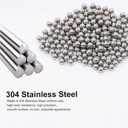 weideer 220pcs Paint Mixing Balls Metal Mixing Agitator Balls Mixing Balls 5.5mm/ 0.22" Stainless Steel Precision Bearing Balls K-084-220 in Saudi Arabia