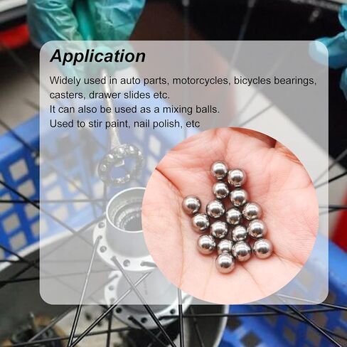 weideer 220pcs Paint Mixing Balls Metal Mixing Agitator Balls Mixing Balls 5.5mm/ 0.22" Stainless Steel Precision Bearing Balls K-084-220 in Saudi Arabia