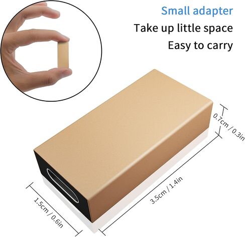 Duttek USB C Female to USB A Female Adapter, USB C Female to USB Female Adapter, USB C to USB 3.0 Adapter Compatible with laptops, Phone, Mp3 etc 2 Pack (Red) in Kuwait
