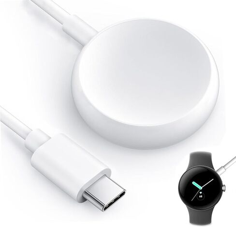 كابل شاحن ساعة Google Pixel-Watch، حامل سلك كابل شحن USB من النوع C بديل مغناطيسي لساعة Google Pixel الذكية، 3.3 قدم in Kuwait