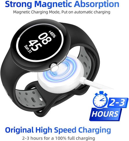 كابل شاحن ساعة Google Pixel-Watch، حامل سلك كابل شحن USB من النوع C بديل مغناطيسي لساعة Google Pixel الذكية، 3.3 قدم in Kuwait