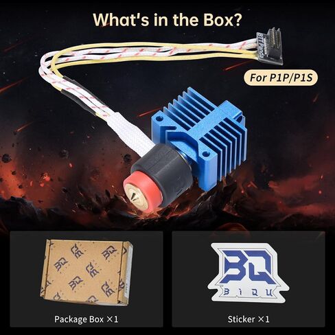 BIQU Panda Revo Hotend Compatible with Bambu-Lab X1C 3D Printer, High Flow Hotend up to 40mm3/s, Equipped with E3D Quick Nozzle Replacement Hotend in Kuwait