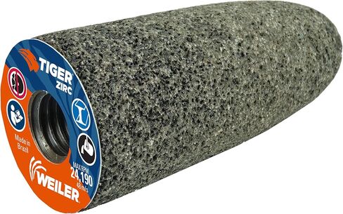 Weiler 68308 Tiger ZIRC Type 16 مخروط طحن محمول ذو طرف دائري، Z20-S، 1-1/2 بوصة × 3 بوصة × 5/8-11، (عبوة من 12 قطعة) in Saudi Arabia
