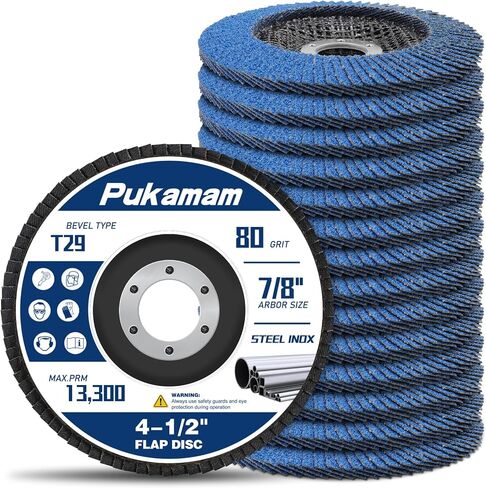 14 Pack Flap Discs 4 1/2 for Angle Grinder Grit 40 Type 29 Zirconia Grinding Wheel for Wood Metal Sanding in Kuwait