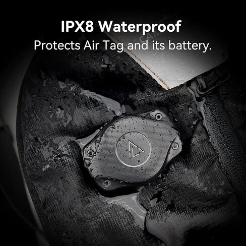 Airtag Holder case 2 Pack IPX8 Waterproof Airtag Strap Mount丨 Compatible with Apple Airtag ，Ultra-Secure & Hidden design| for Camera Straps，Bags Backpacks, etc in Kuwait