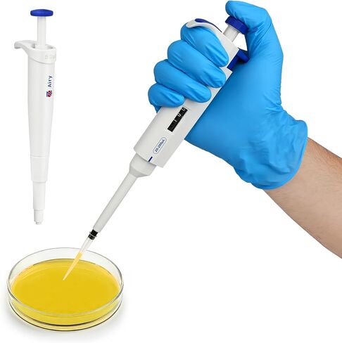 100ul-1000ul Adjustable Pipettor Pipette Digital Volume Display Window Single Channel Pipettor, High Accuracy Calibration Superior Material, Variable Volume for Scientific and Home Use in Saudi Arabia