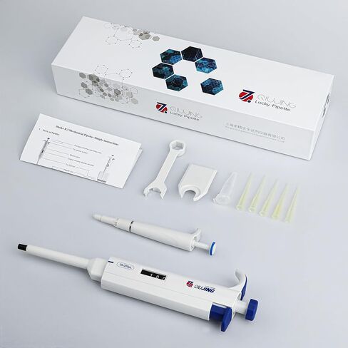 100ul-1000ul Adjustable Pipettor Pipette Digital Volume Display Window Single Channel Pipettor, High Accuracy Calibration Superior Material, Variable Volume for Scientific and Home Use in Saudi Arabia