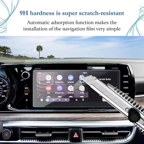 فيلم واقي الشاشة لعام 2020 2021 Soul EV Soul Booster Navigation Display زجاج مقسى 9H صلابة مضادة للانفجار والخدش HD Clear Kia GPS LCD تعمل باللمس رقائق حماية (7 بوصة) in Kuwait