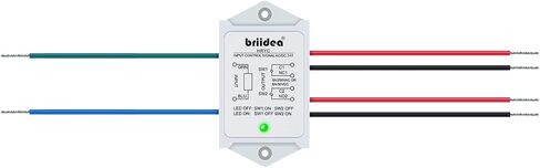 DPST 1NO 1NC 8Amp وحدة تتابع الطاقة، Briidea 24V AC/DC جهد التحكم في مرحل الطاقة، أبيض in Kuwait