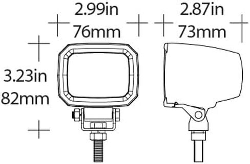 Ultima UT-72702-2 مصباح نقطة أمان LED، إضاءة عامة وإضاءة عمل محمولة أثناء التنقل، أزرق، مصابيح LED مزدوجة in Kuwait